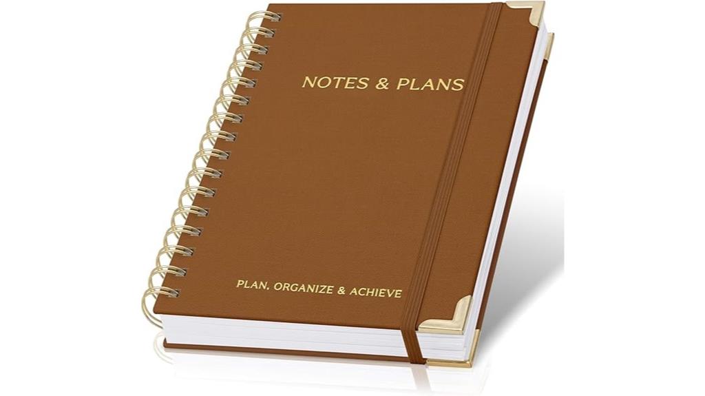stylish daily scheduling notebook