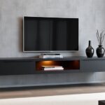 stylish floating media consoles