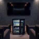 stylish media room mini fridges