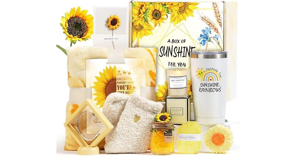 sunflower gift set for women
