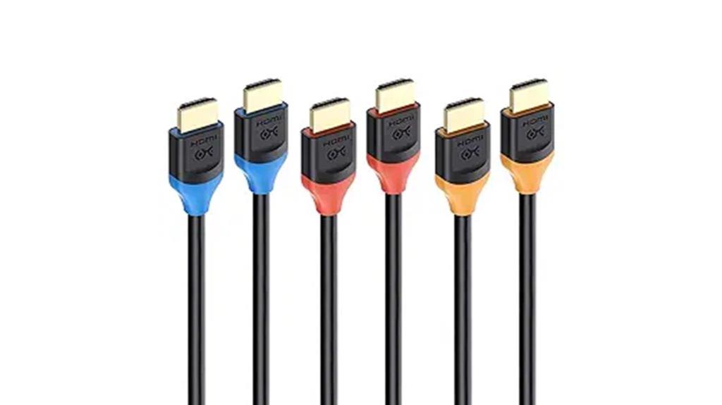 three pack hdmi cables