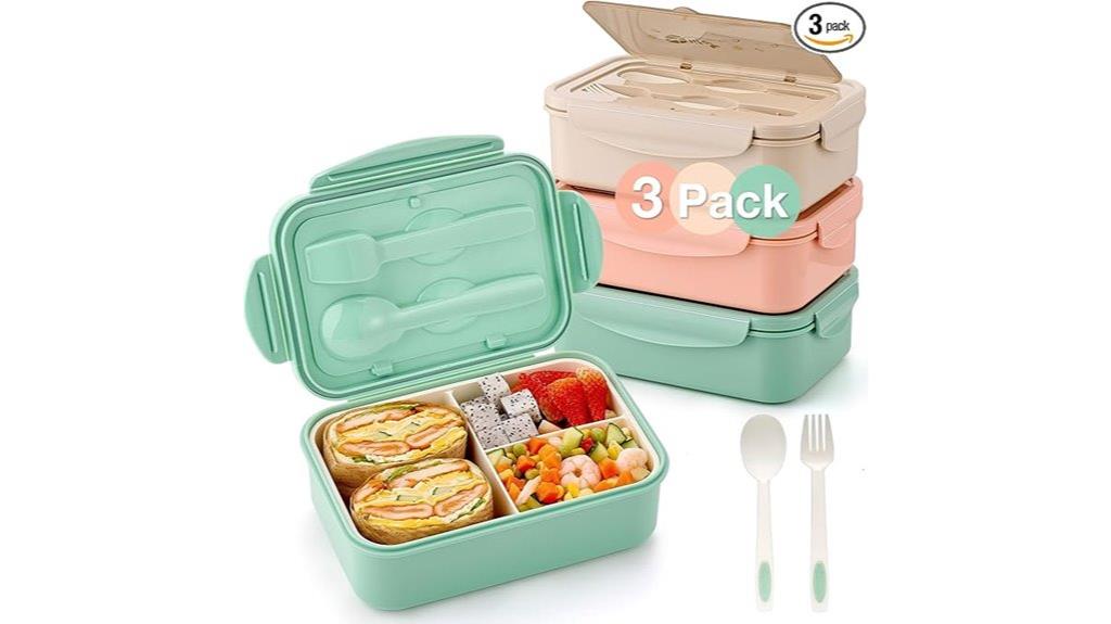 three piece bento box set