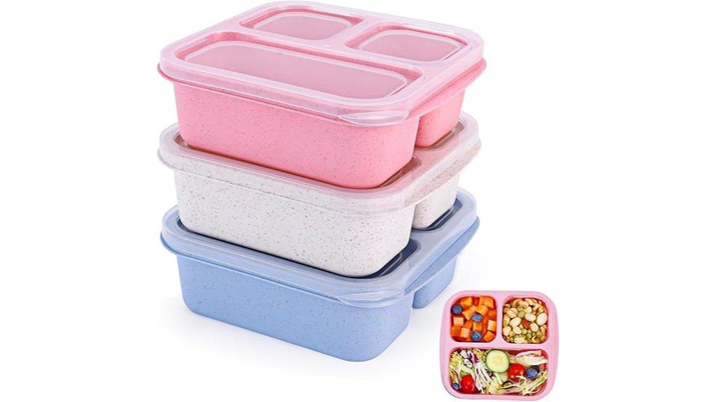 three snack container set