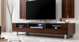 top cable organized tv stands