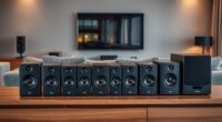 top center channel speakers