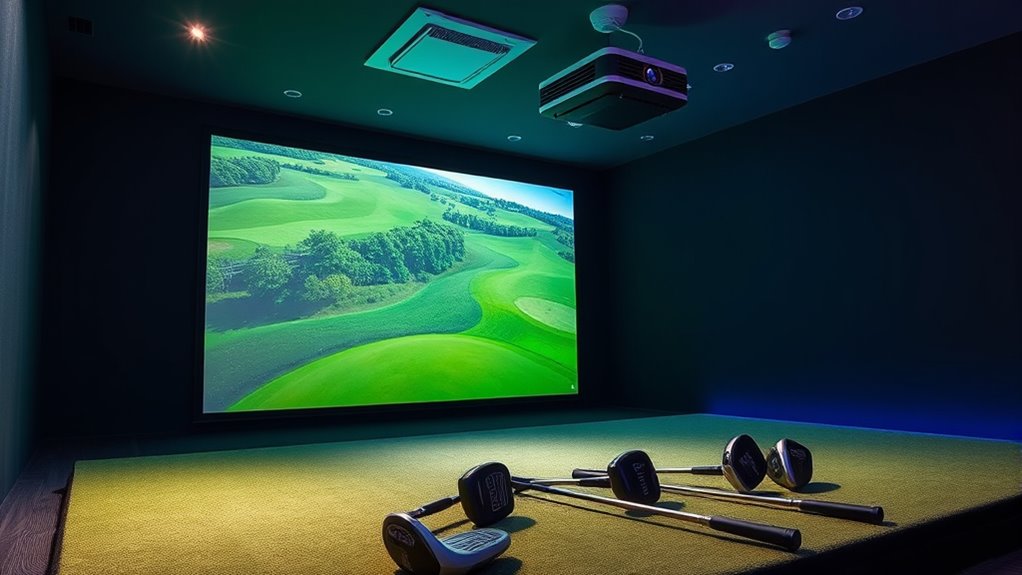 top golf simulator projectors