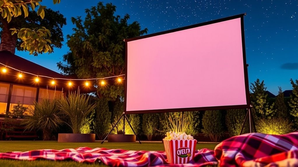top mobile outdoor projection screens