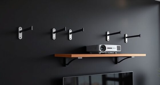 top projector shelf bracket options