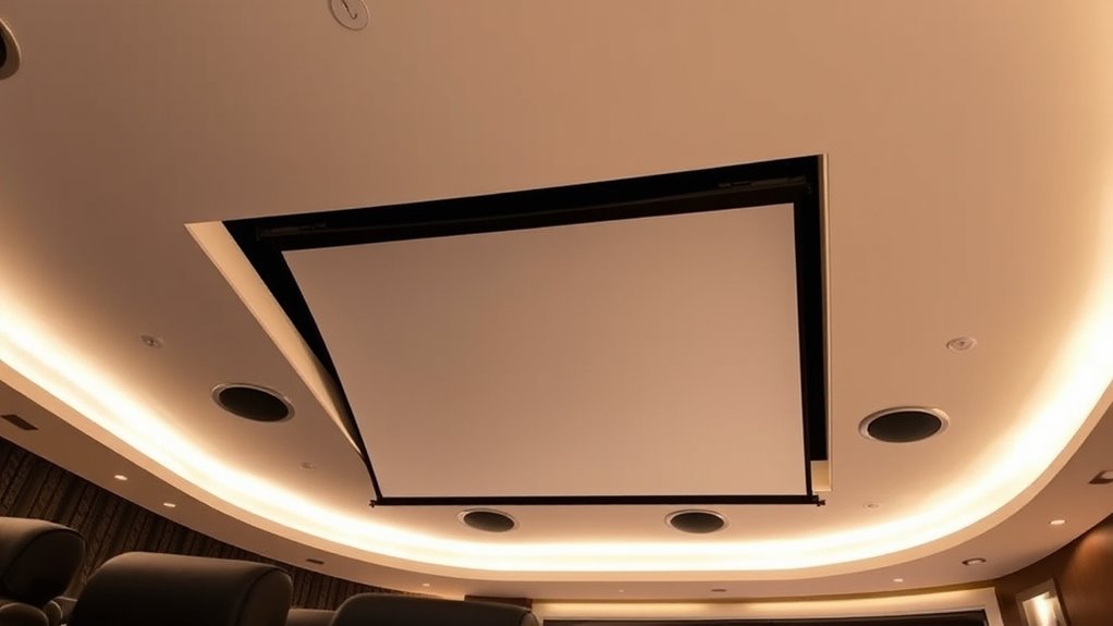 top recessed home theater screens