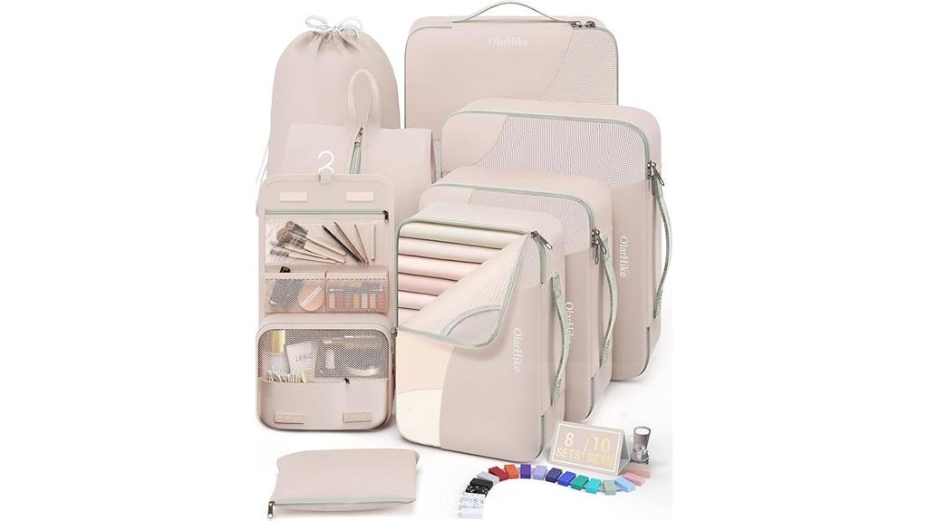 travel packing cube set