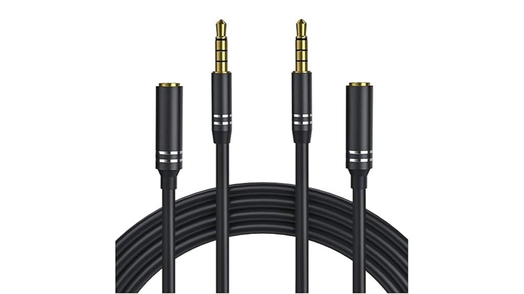 two pack 3 5mm cables