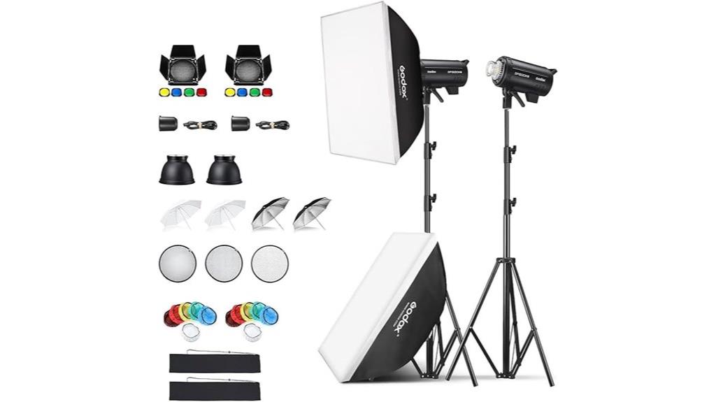 two pack studio flashes