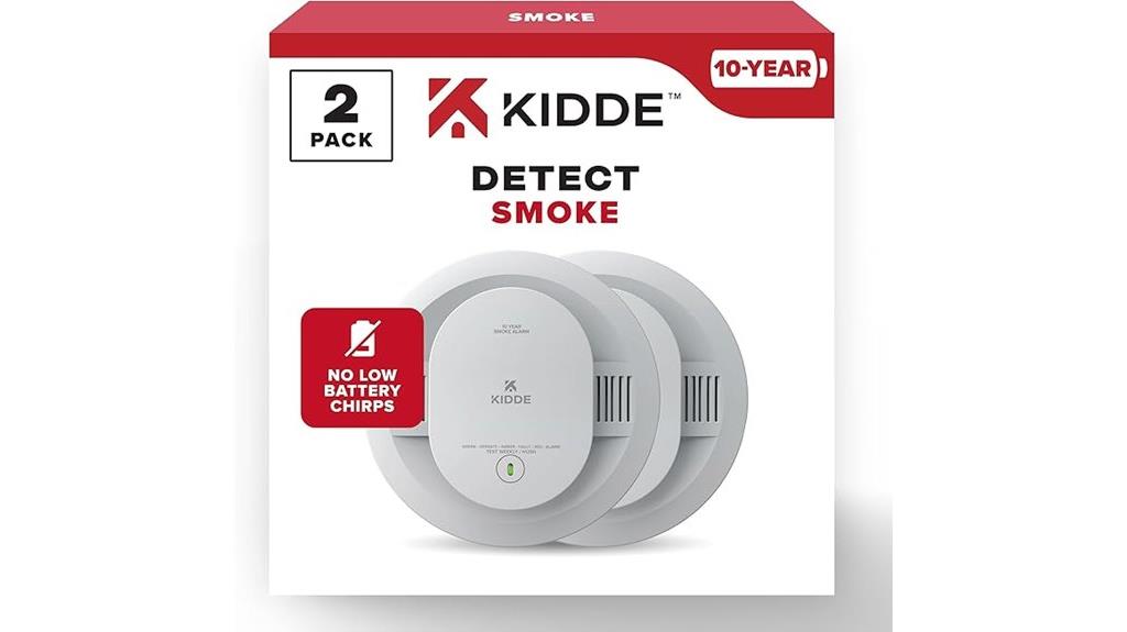 two smoke detectors pack