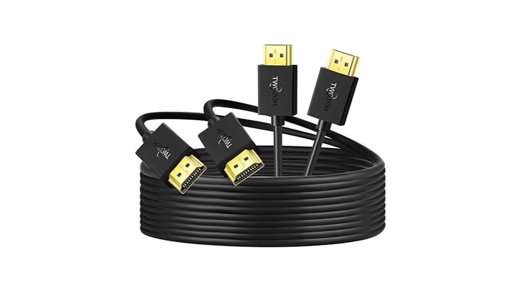 twozoh slim hdmi cables