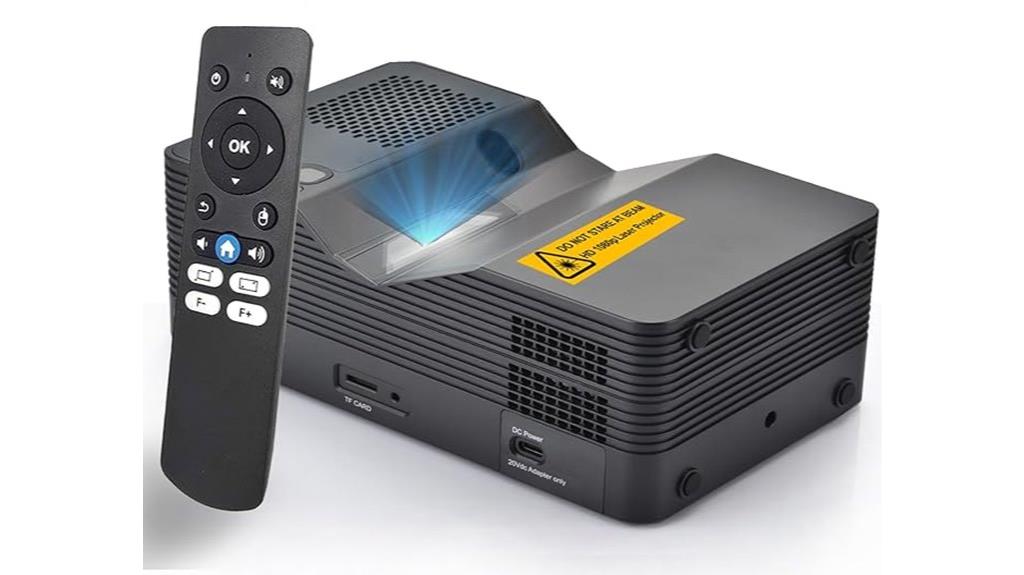 ultra short throw laser projector