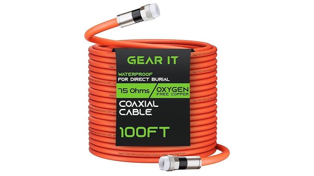 underground 100ft rg6 cable