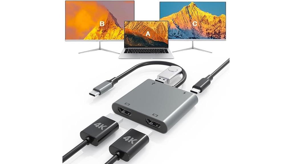 usb c dual hdmi adapter