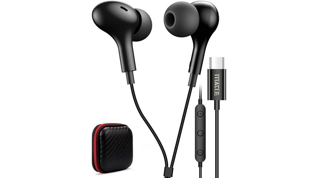 usb c earbuds with mic