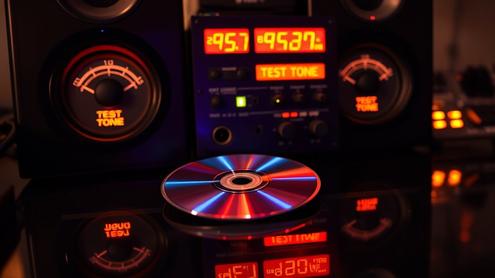 use test tone for calibration