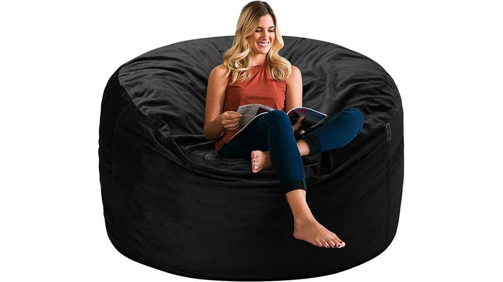 velvet memory foam chair