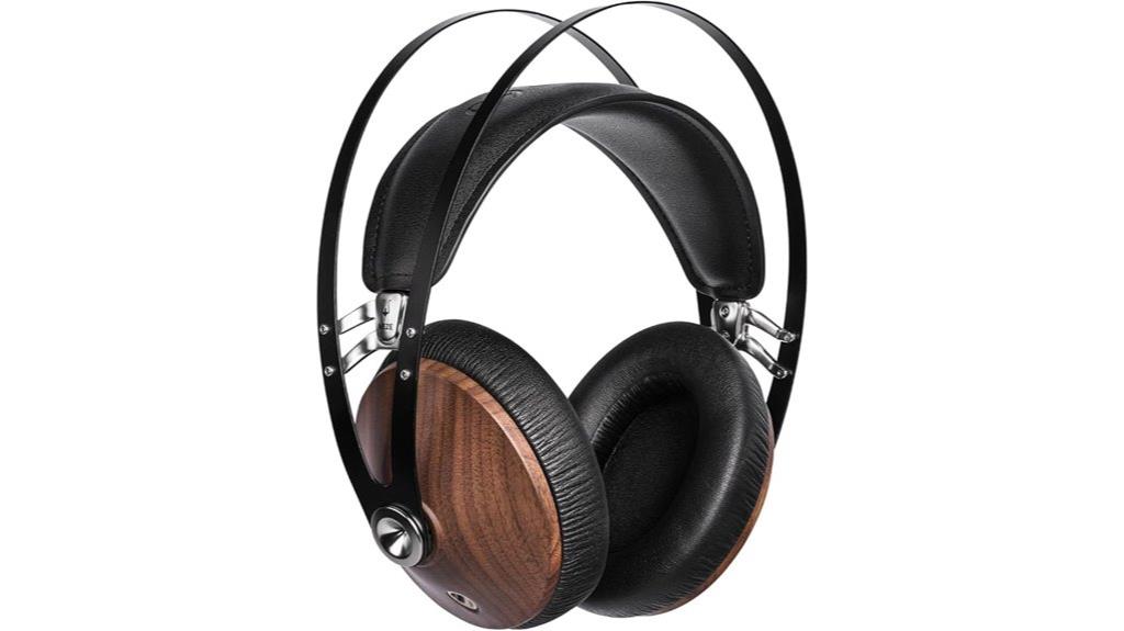 walnut silver over ear
