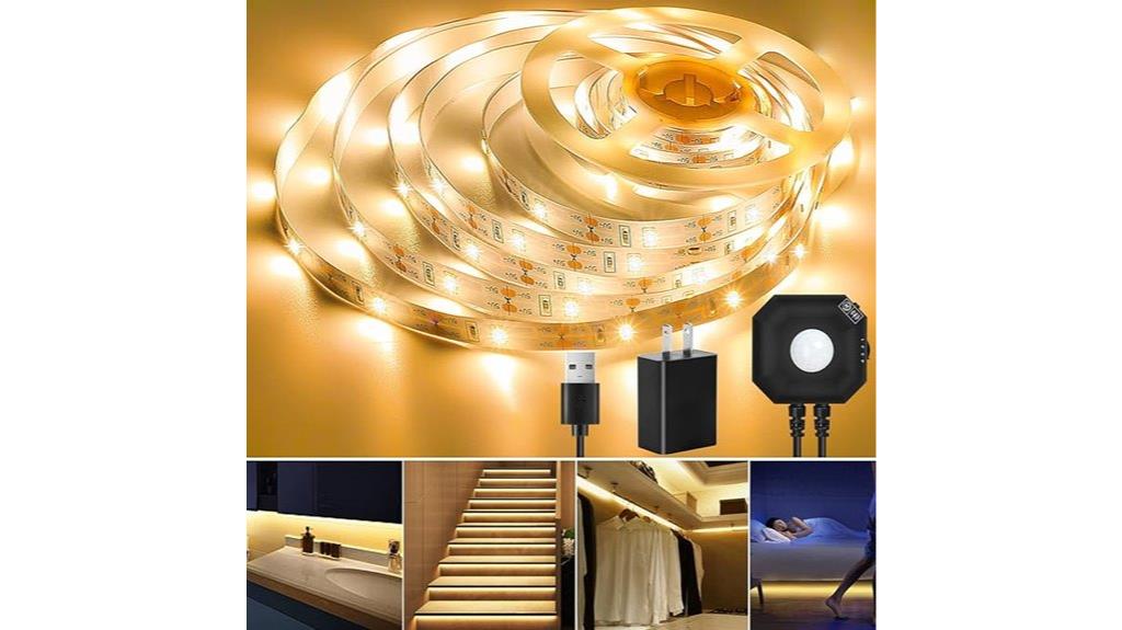warm white motion lights