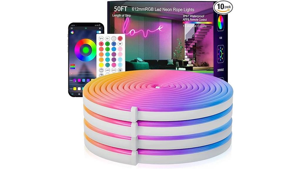 waterproof 50ft rgb neon