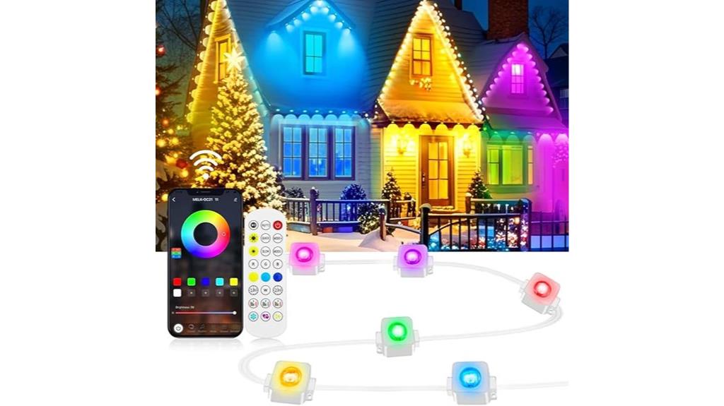 waterproof outdoor lights with 72 modes