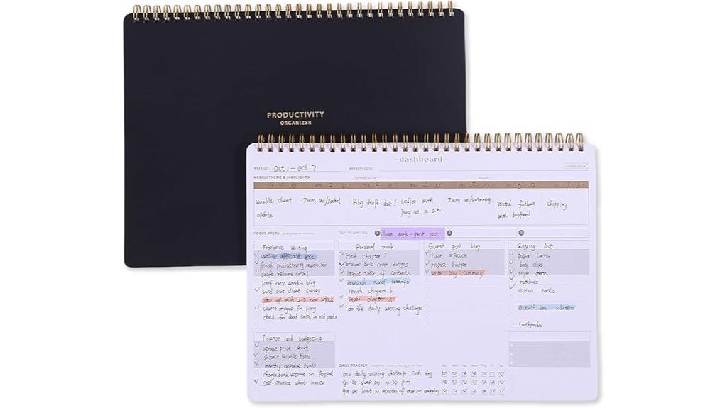 weekly planning notebook