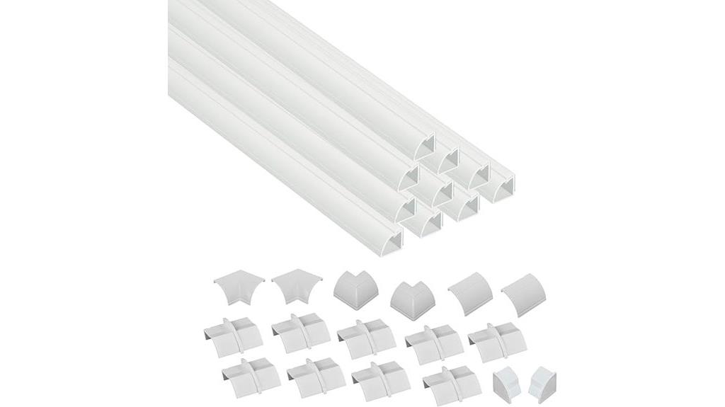 white corner cable concealer