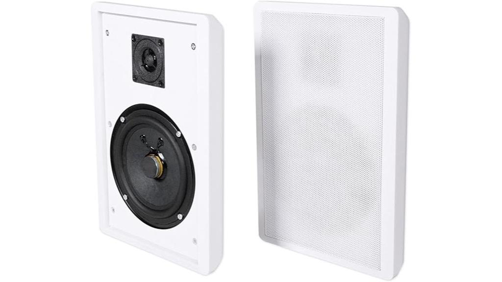 white rockville rockslim speakers