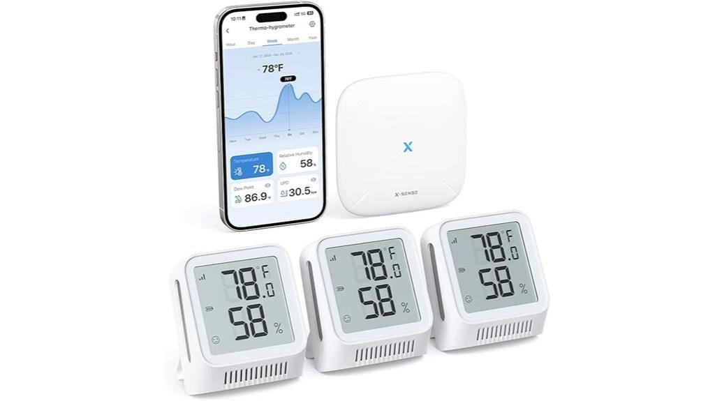 wifi hygrometer with base