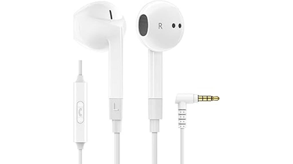 wired earbuds with microphone