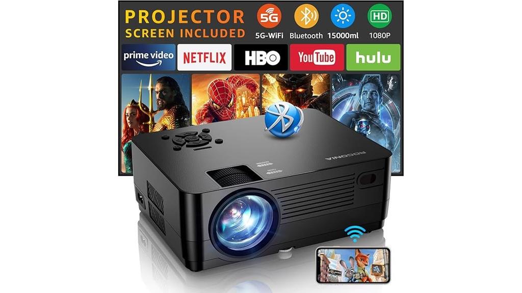 wireless 5g bluetooth projector