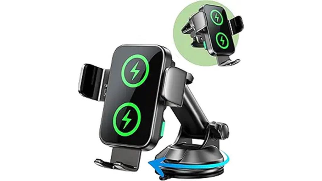 wireless car charger with dual coils