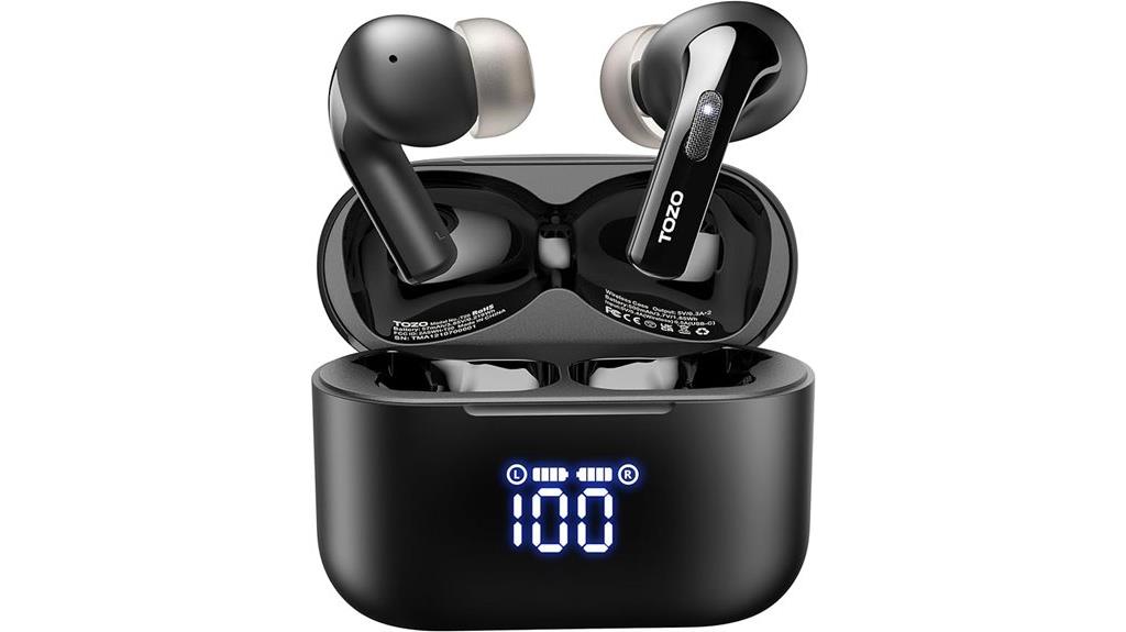 wireless earbuds with charging case