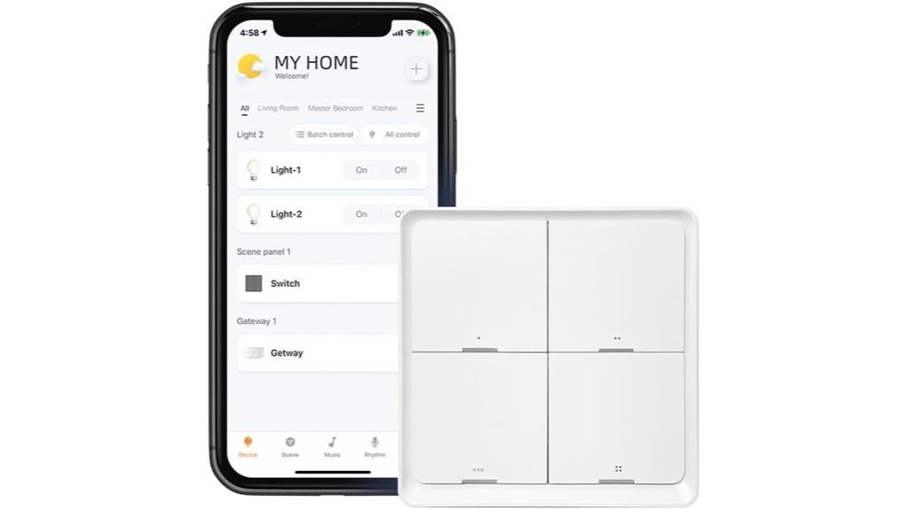 wireless home automation button