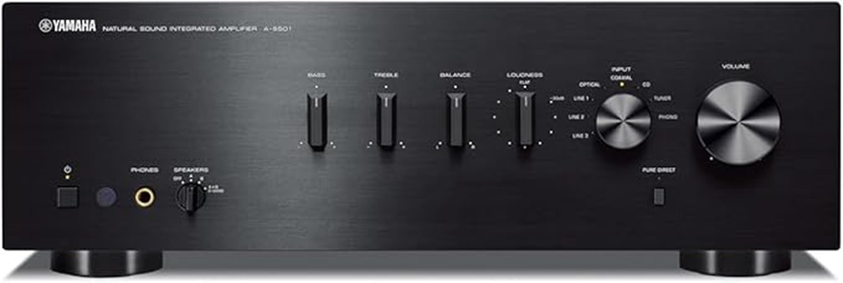 yamaha black stereo amplifier