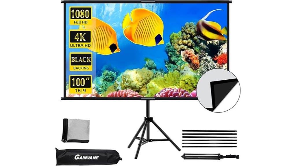 100 inch projector screen stand