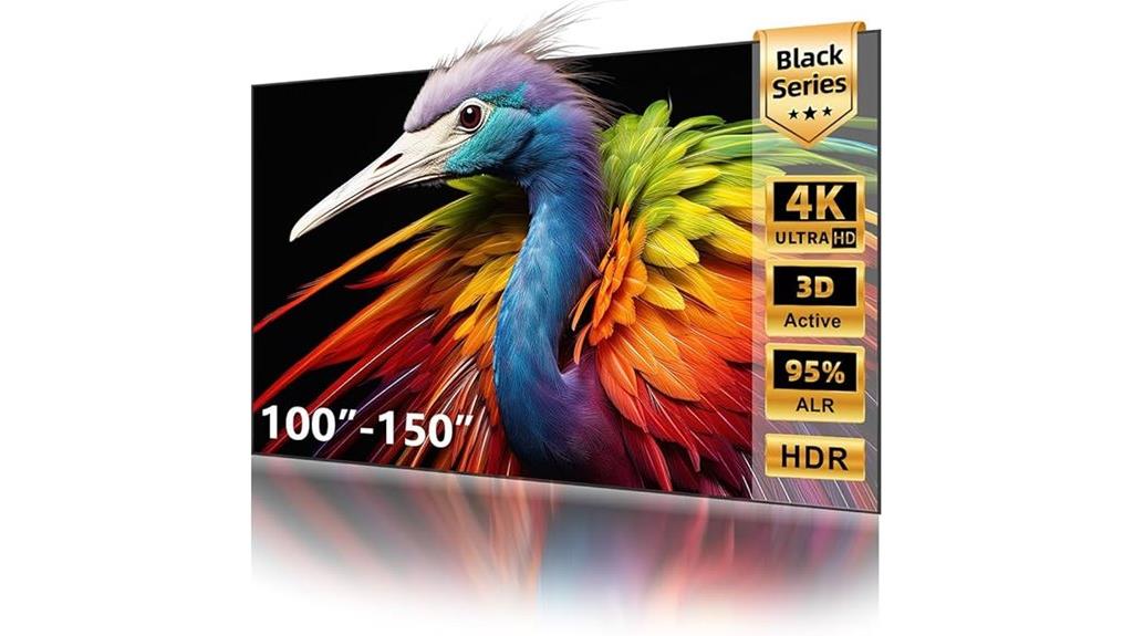 120 inch ambient ceiling screen