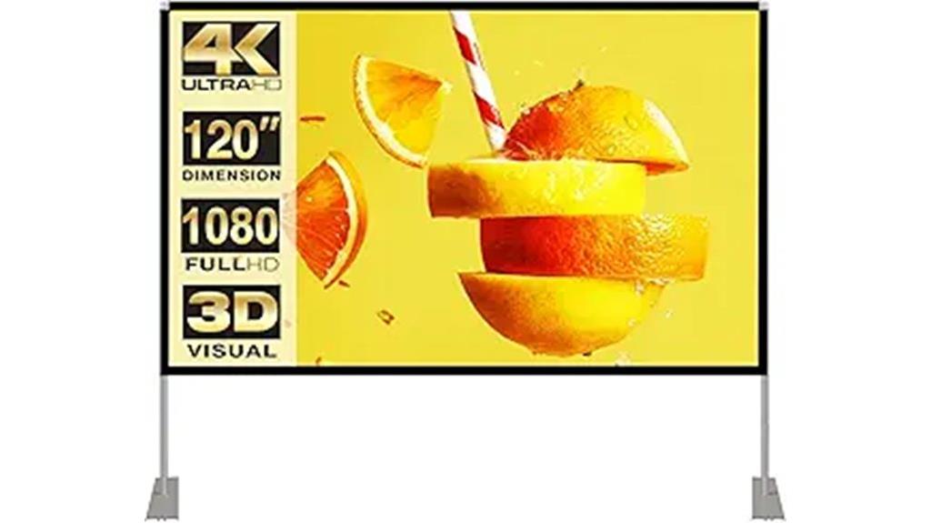 120 inch hd projector screen