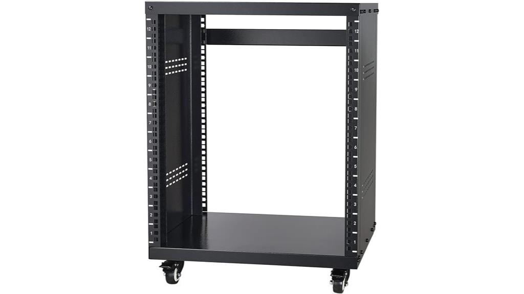 12u rack with casters