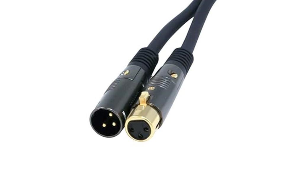 3 foot gold plated cable