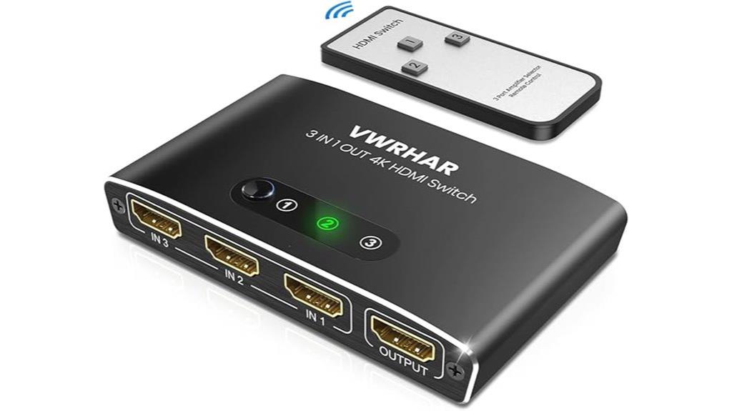3 in 1 hdmi 4k switch
