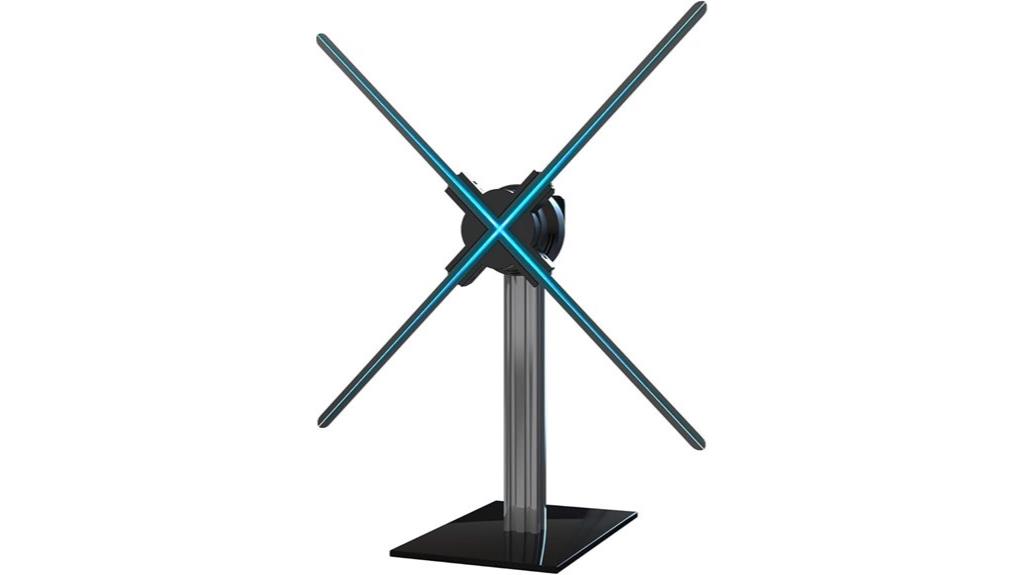 3d hologram fan stand