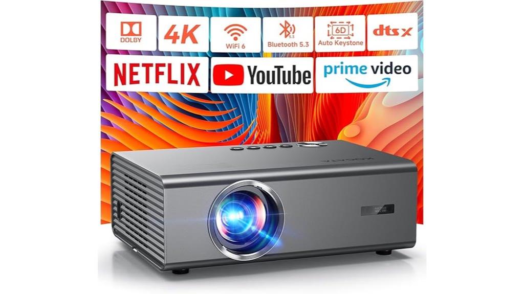 4k wifi bluetooth projector