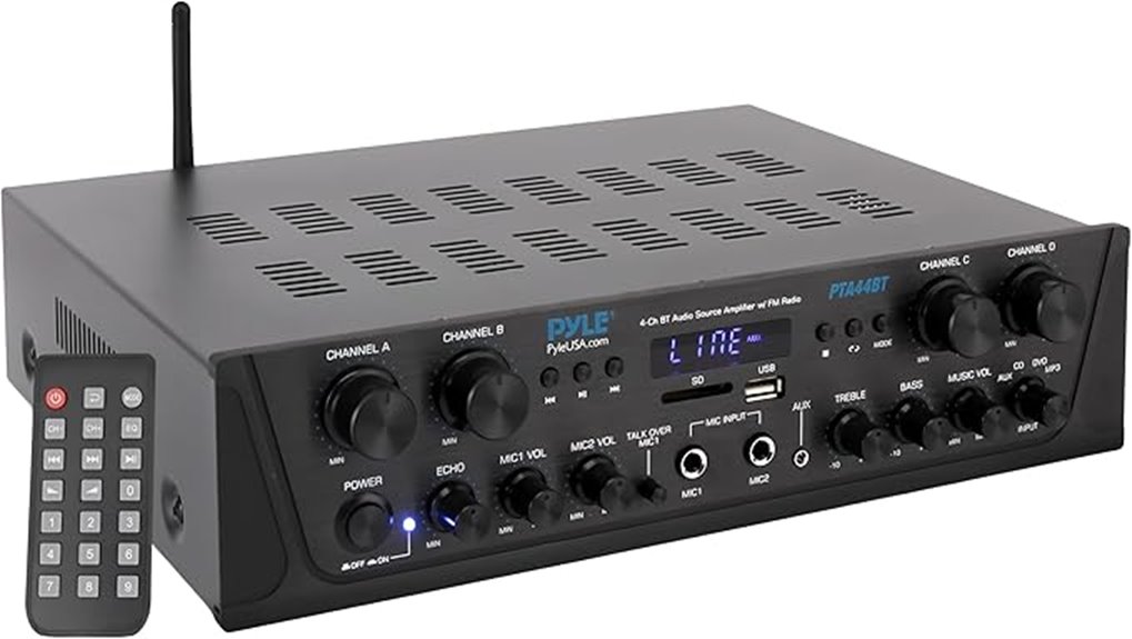 500w bluetooth karaoke amplifier
