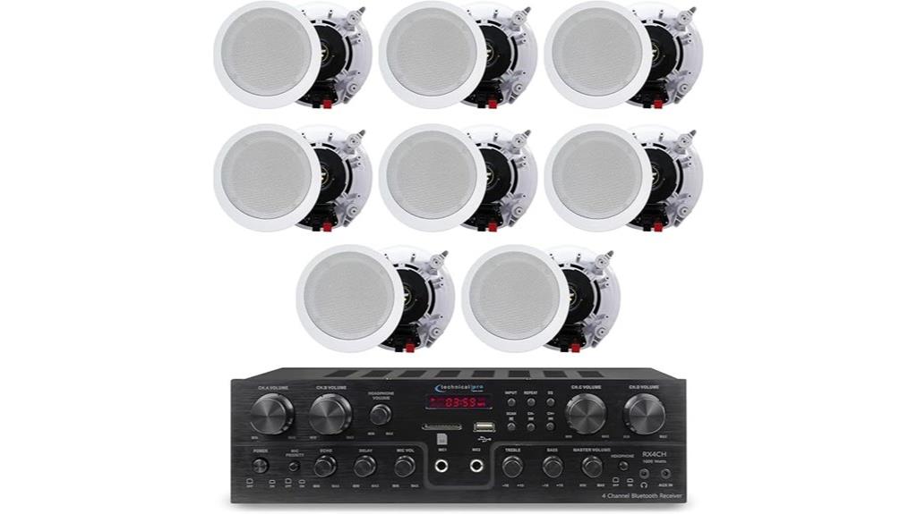 8 speaker bluetooth home system