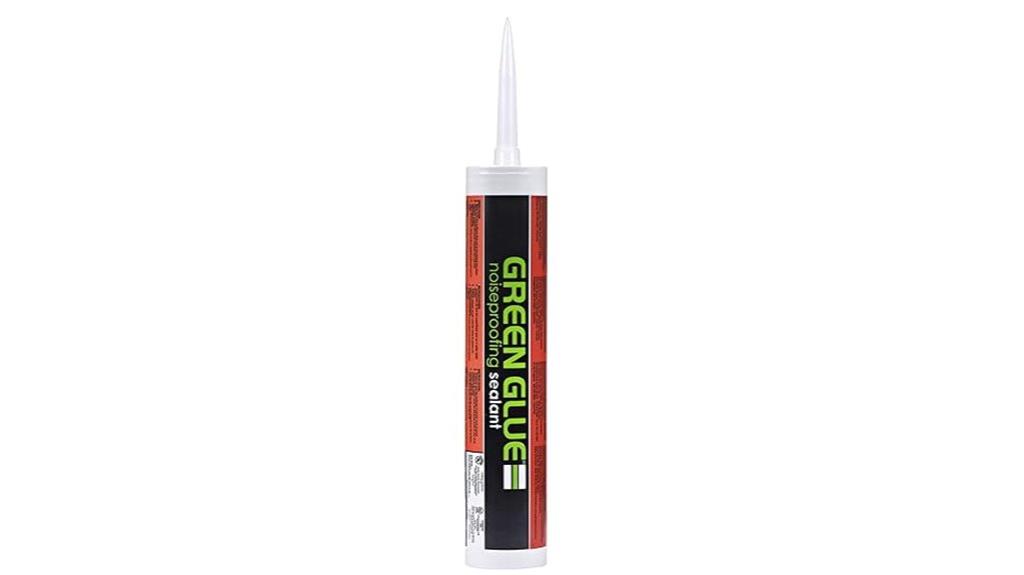 acoustical caulk with wipe