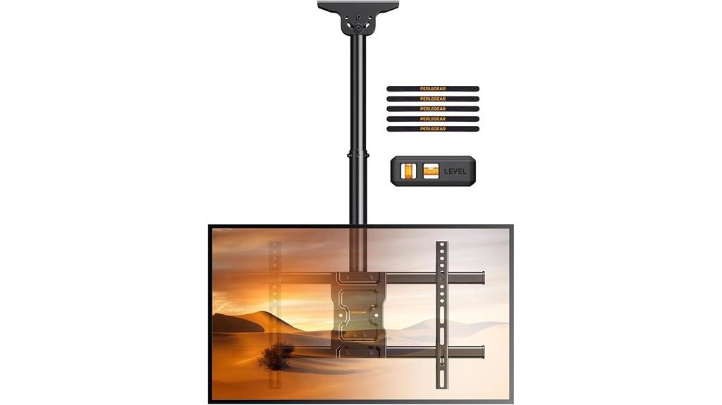 adjustable ceiling tv mount